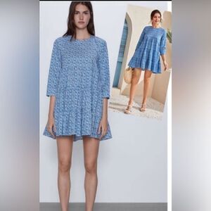 ZARA FLORAL PRINT DRESS